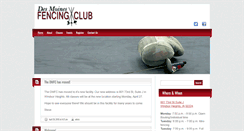 Desktop Screenshot of desmoinesfencingclub.org